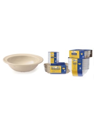 5 oz. (5.2 oz. Rim-Full), 4.75" Rimmed Bowl, 1.25" Deep. Special Packaging