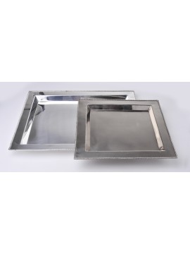 20" x 16" Stainless Steel Rectangular Tray w/ Mirror Finish.