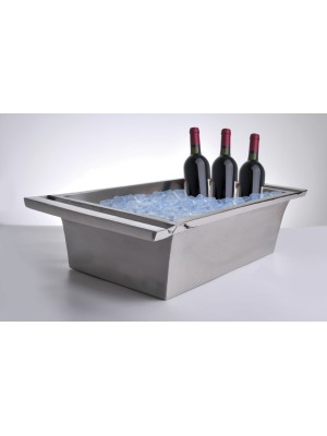 26.5" x 16" Double-Walled Stainless Steel Beverage Tub, 6.5" tall 26.5" x 16" Double-Walled Stainless Steel Beverage Tub, 6.5" tall