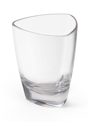 3 oz. (3.30 oz. Rim-Full), 2.1'' x 2.1'' x 2.1'' Triangle Petite Dessert Glass, 2.7'' Tall