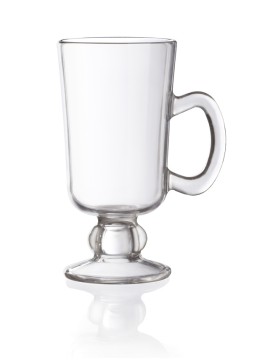 10 oz. (10 oz. Rim-Full), 2.9" dia. (4" w/Handle) Irish Coffee Mug, 5.75" Tall
