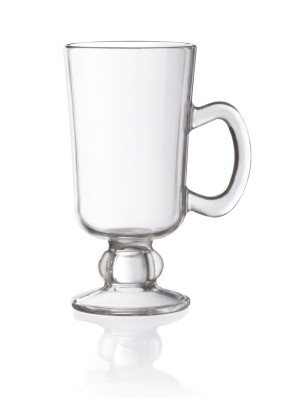 10 oz. (10 oz. Rim-Full), 2.9" dia. (4" w/Handle) Irish Coffee Mug, 5.75" Tall