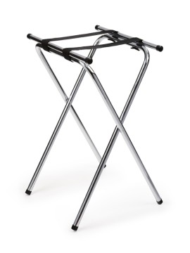 Deluxe Chrome Tray Stand, 32" Tall