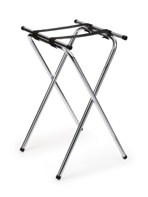 Deluxe Chrome Tray Stand, 32" Tall Deluxe Chrome Tray Stand, 32" Tall