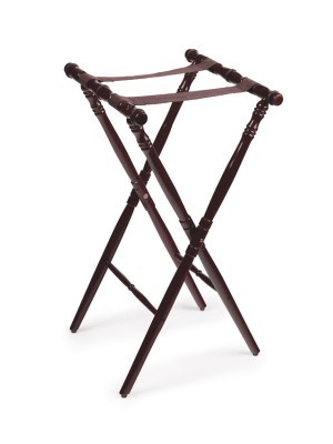 Luxury Hardwood Tray Stand, 30.25" Tall