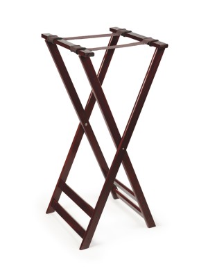 Mahogany Tray Stand, 38" Tall
