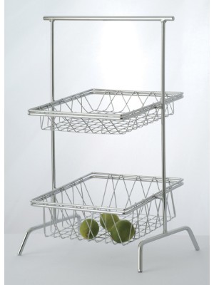 12" Chrome Square Wire Basket, 2" Deep (fits IR-706C, IR-707C)