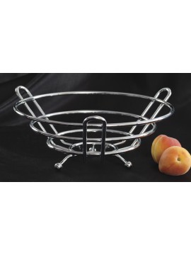 10" Round Basket w/ Ball Feet, 6" Bottom Dia. 3.75" Deep, 4.5" Tall