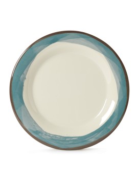 10.5" Wide Rim Plate, Diamond Ivory™ Base Color