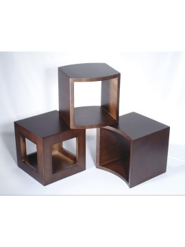 12" Wood Cube Risers, Set of 3