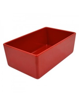 Red Melamine Chunky Crock 162x260x100mm 3.2L