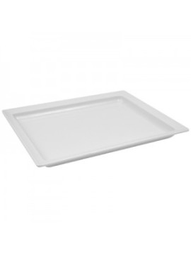 White 1/2 Size Melamine Classico Tray 700ml