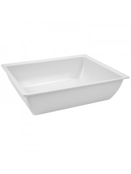 White 1/2 Size Melamine Classico Crock  4L