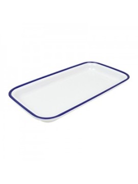 Blue Enamelware Melamine 1/3 Size Gastro Tray