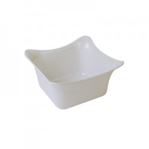 White Melamine 1/6 Size Fleur Crock  w/SF 1L White Melamine 1/6 Size Fleur Crock  w/SF 1L