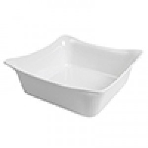 White Melamine Square Fleur Crock  2.5L White Melamine Square Fleur Crock  2.5L