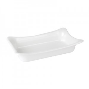 White Melamine 1/4 Fleur Crock  Insert 40mmD 1.1L White Melamine 1/4 Fleur Crock  Insert 40mmD 1.1L