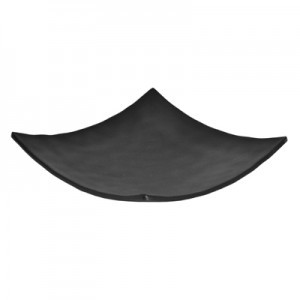 Noir Black Square Curved Plate 225x225x51mm Noir Black Square Curved Plate 225x225x51mm