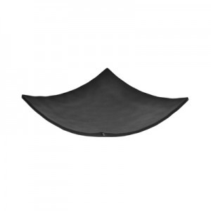 Noir Black Square Curved Plate 188x180x44mm Noir Black Square Curved Plate 188x180x44mm