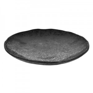 Noir Black Crackle Glaze Plate 300x52mm Noir Black Crackle Glaze Plate 300x52mm