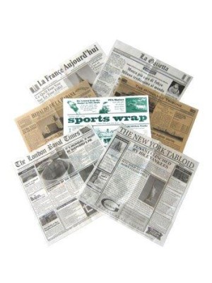 12" x 12" Food-Safe Variety Pack Newsprint Liner, 1000 pieces./cs.
